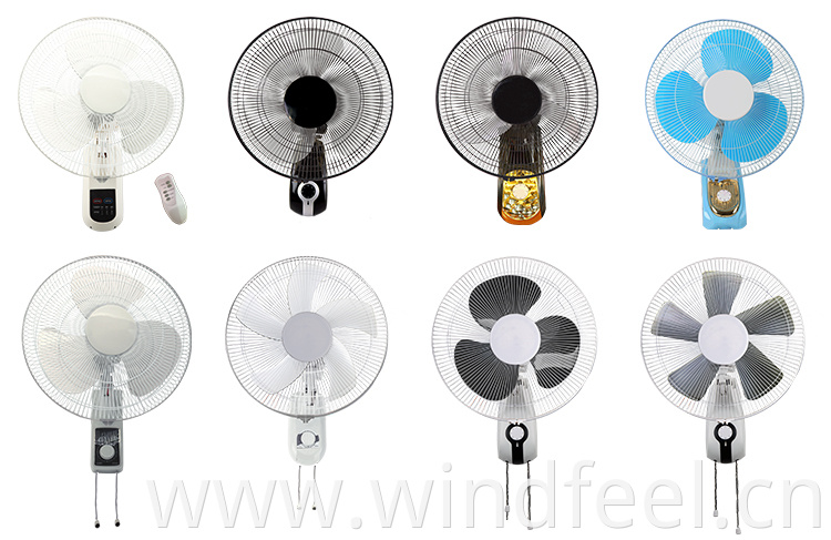 Hot selling16 inch Wall Mounted Fan Plastic Blade 3 Speed Air Cooling Fan